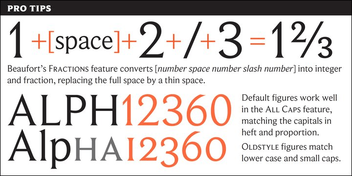 Beaufort Pro Font Poster #1