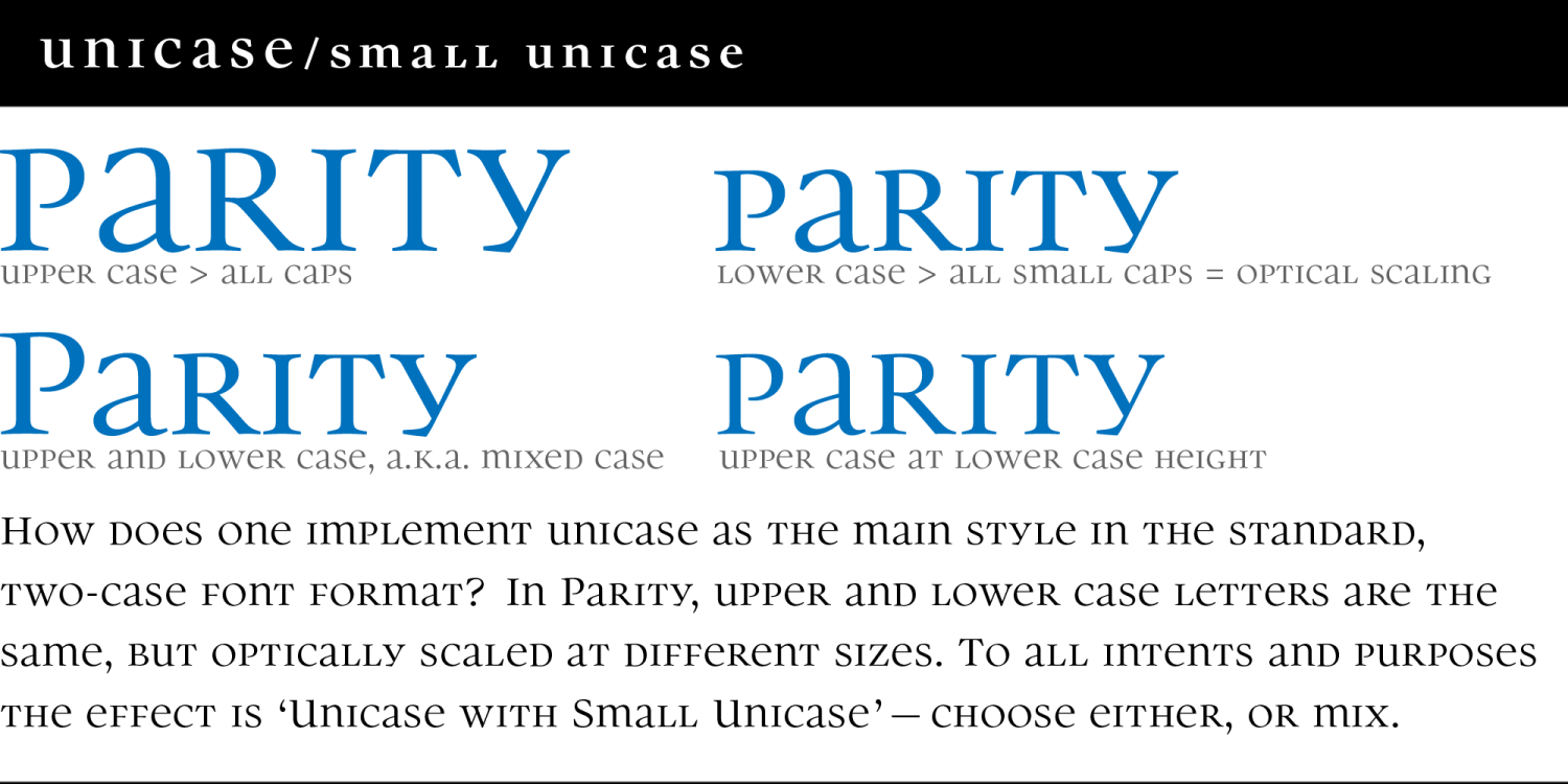 Parity Font Poster #1