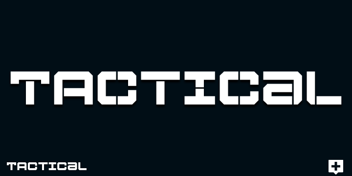 Tactical Font Poster #1