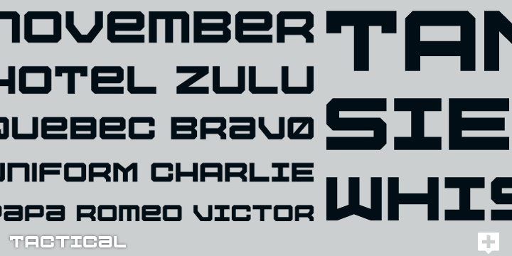 Tactical Font Poster #1