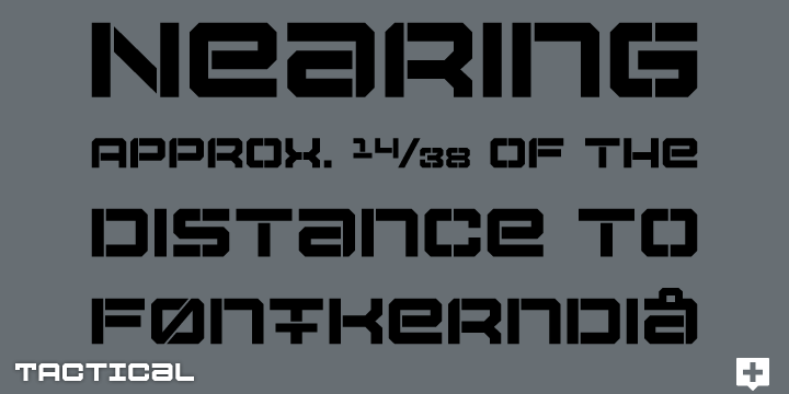 Tactical Font Poster #1