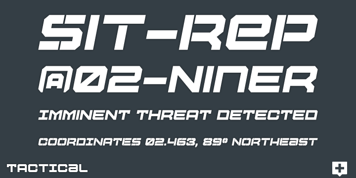 Tactical Font Poster #1