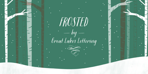 Frosted Font Poster #1