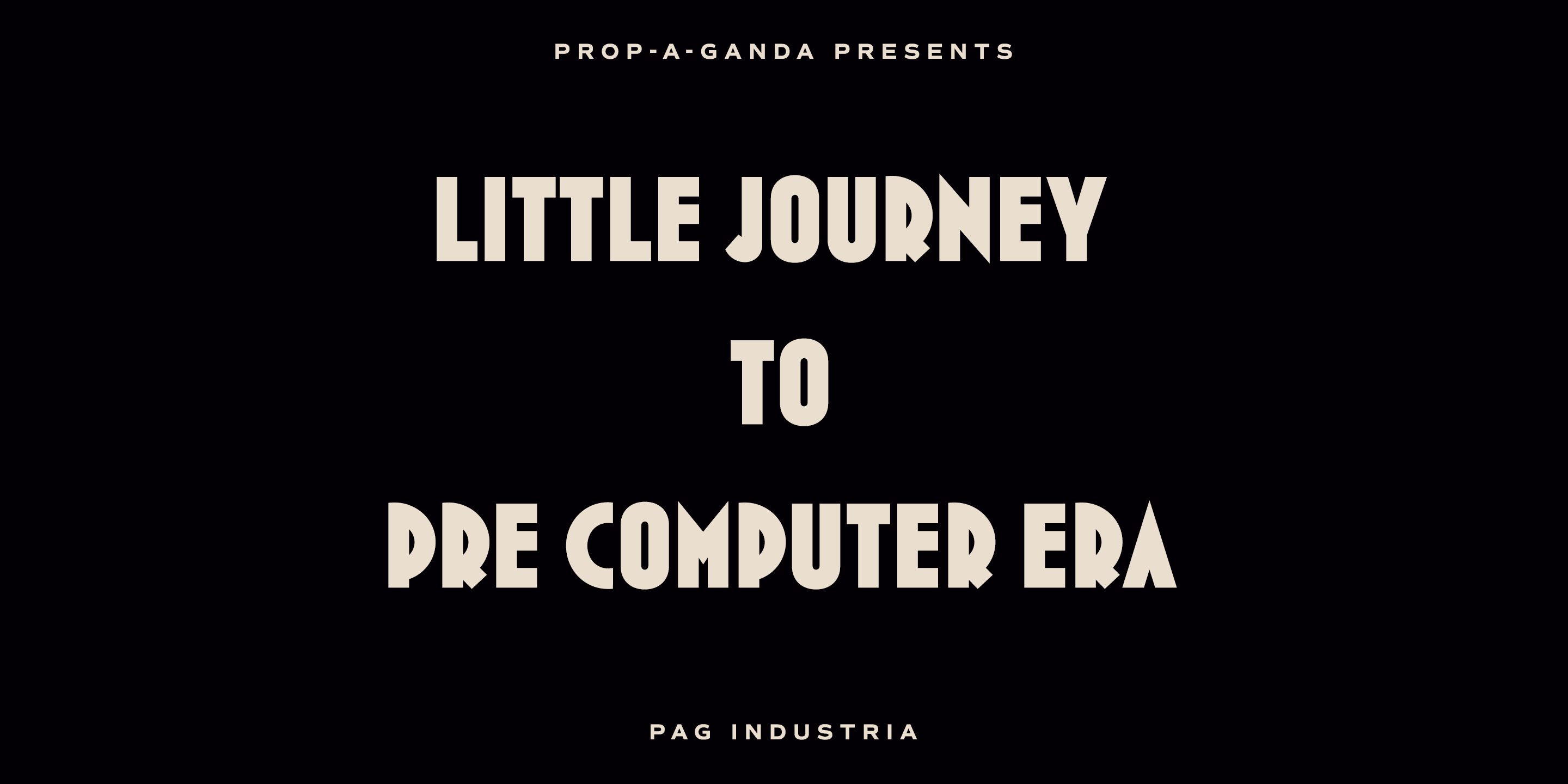 PAG Industria Font Poster #1