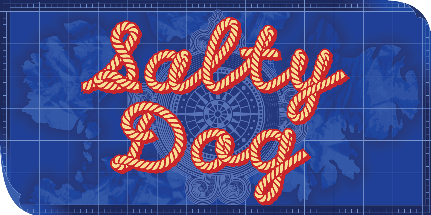 Salty Dog Font Poster #1