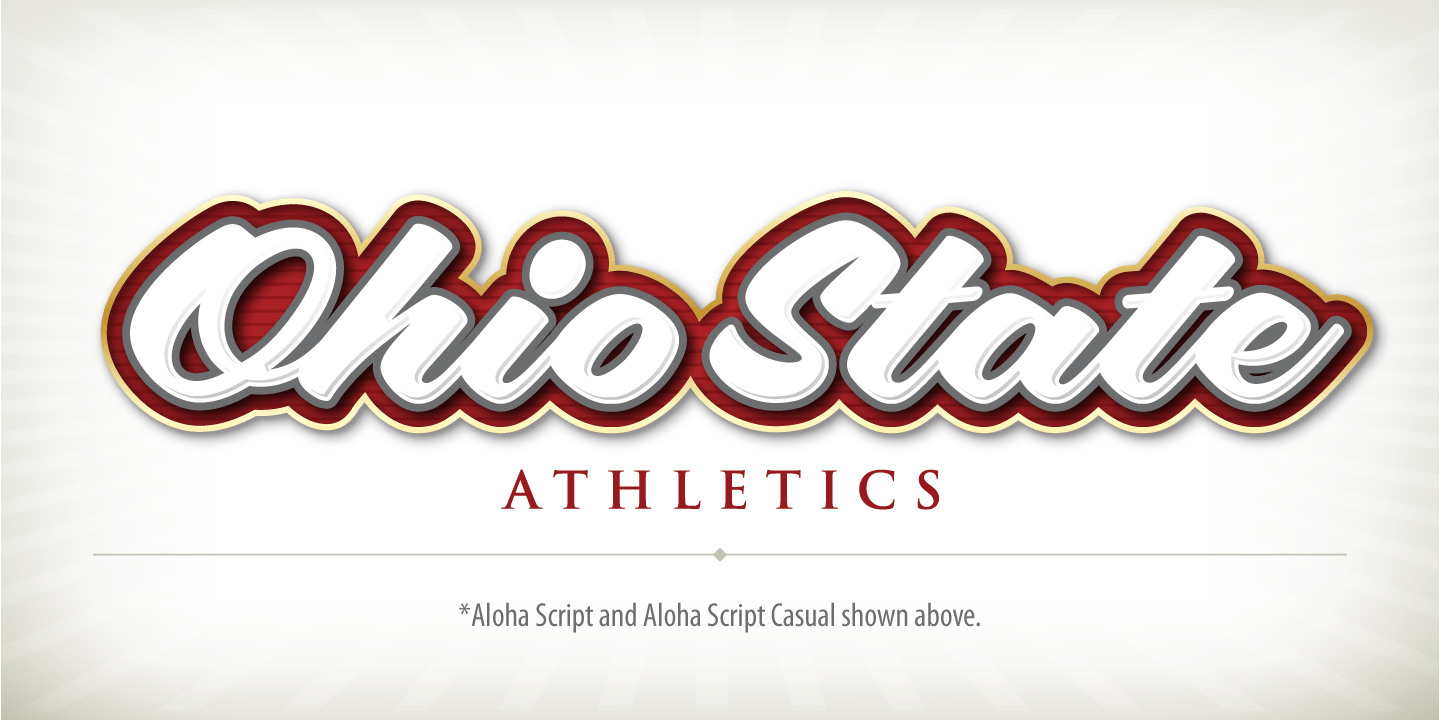 Aloha Script Font Poster #1