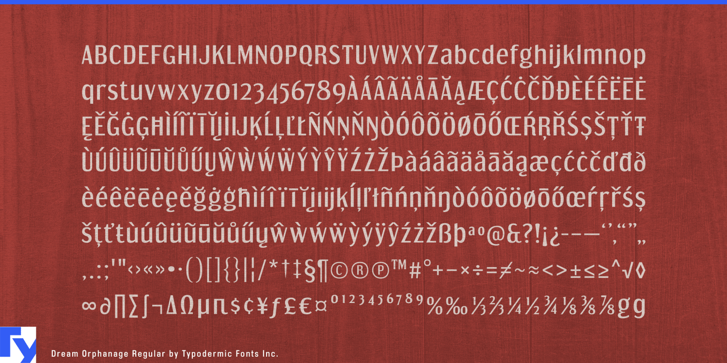 Dream Orphanage Font Poster #1