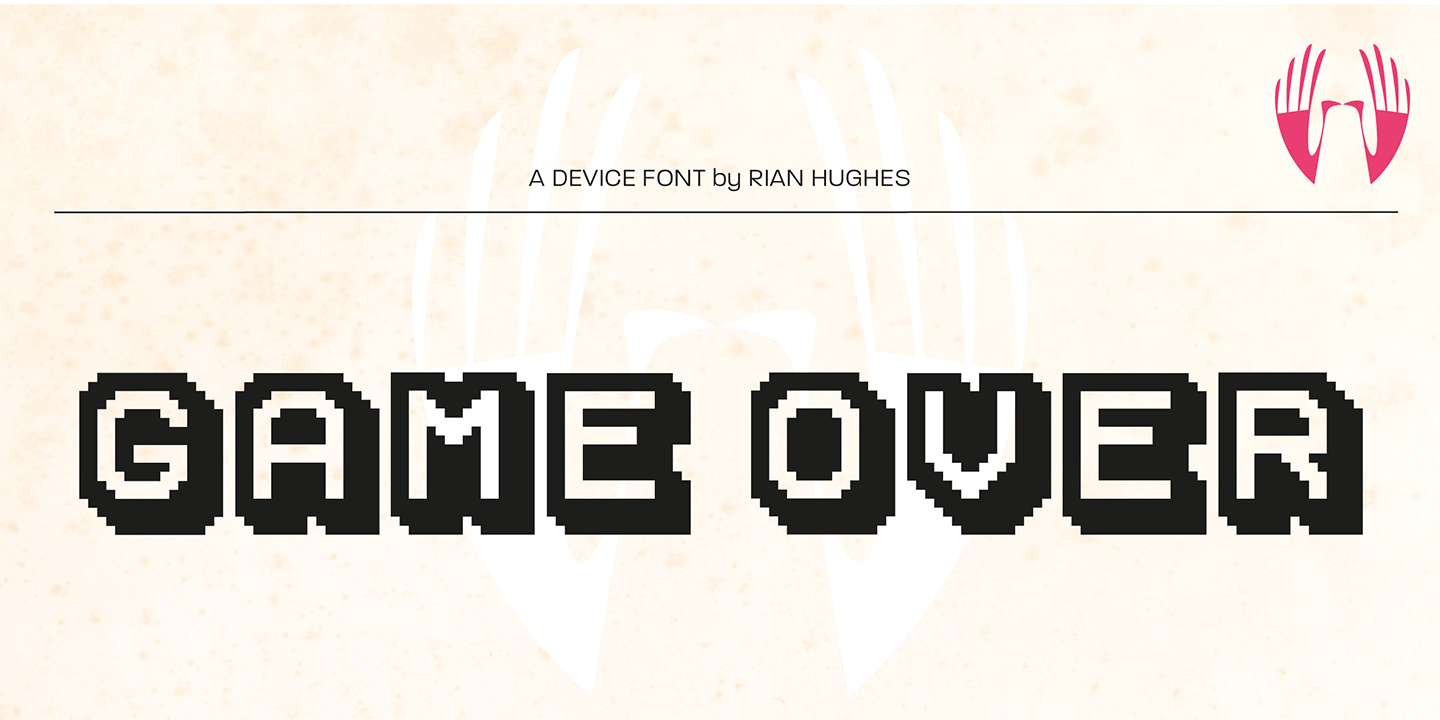 Font Over Sign Game Over Font Family by Device | Font Bros