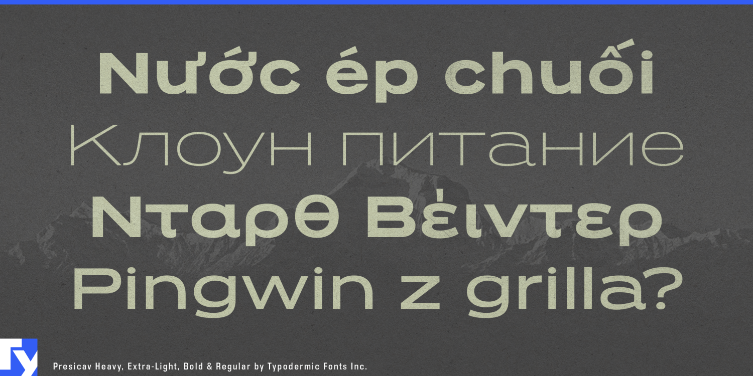 Presicav Font Poster #1