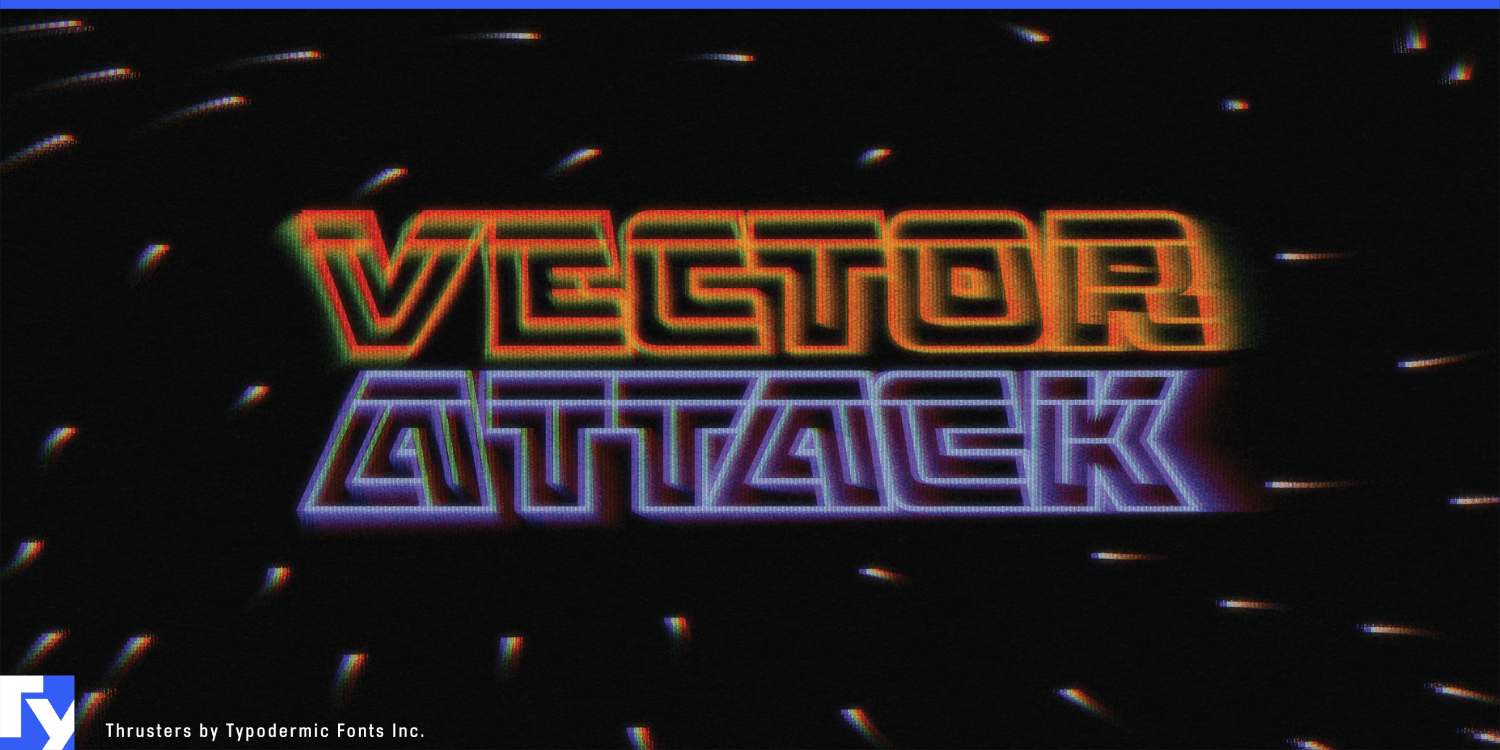 Thrusters Font Poster #1