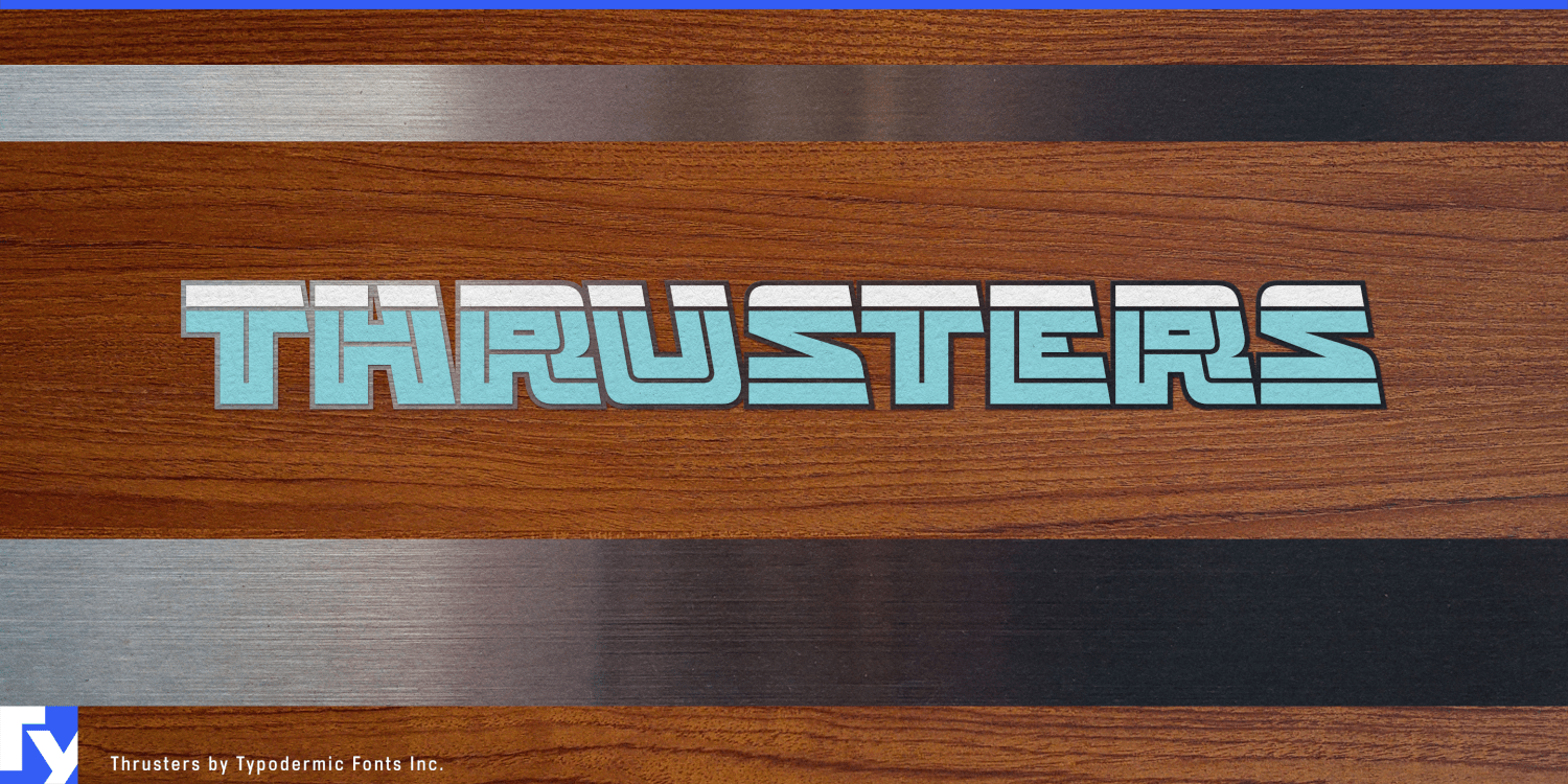 Thrusters Font Poster #1