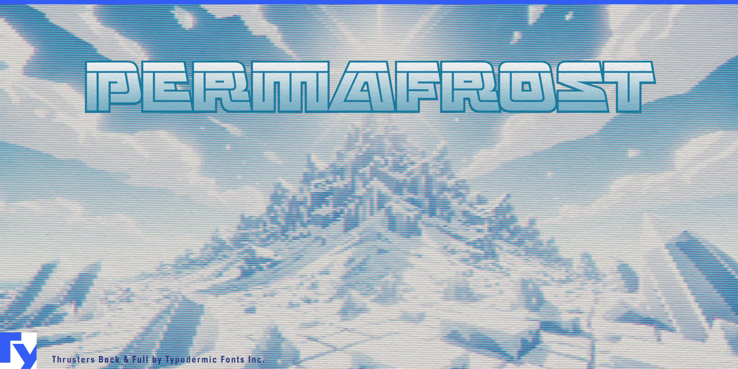 Thrusters Font Poster #1