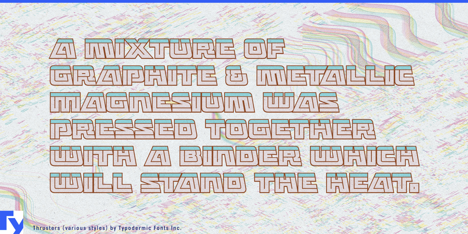Thrusters Font Poster #1