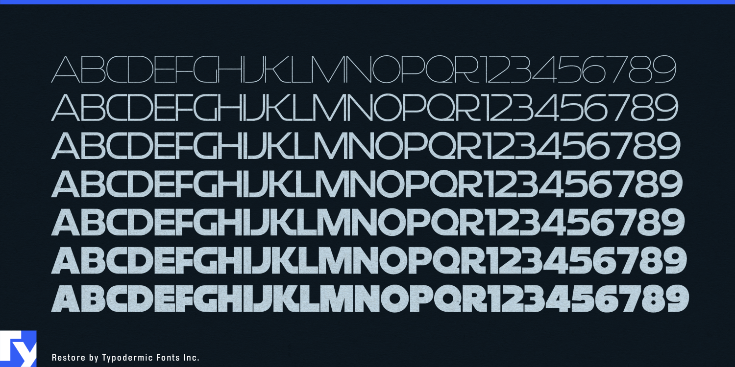 Restore Font Poster #1