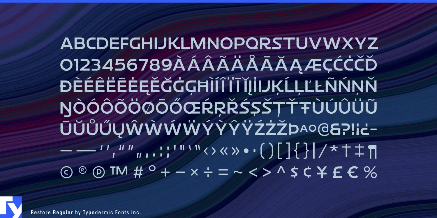 Restore Font Poster #1