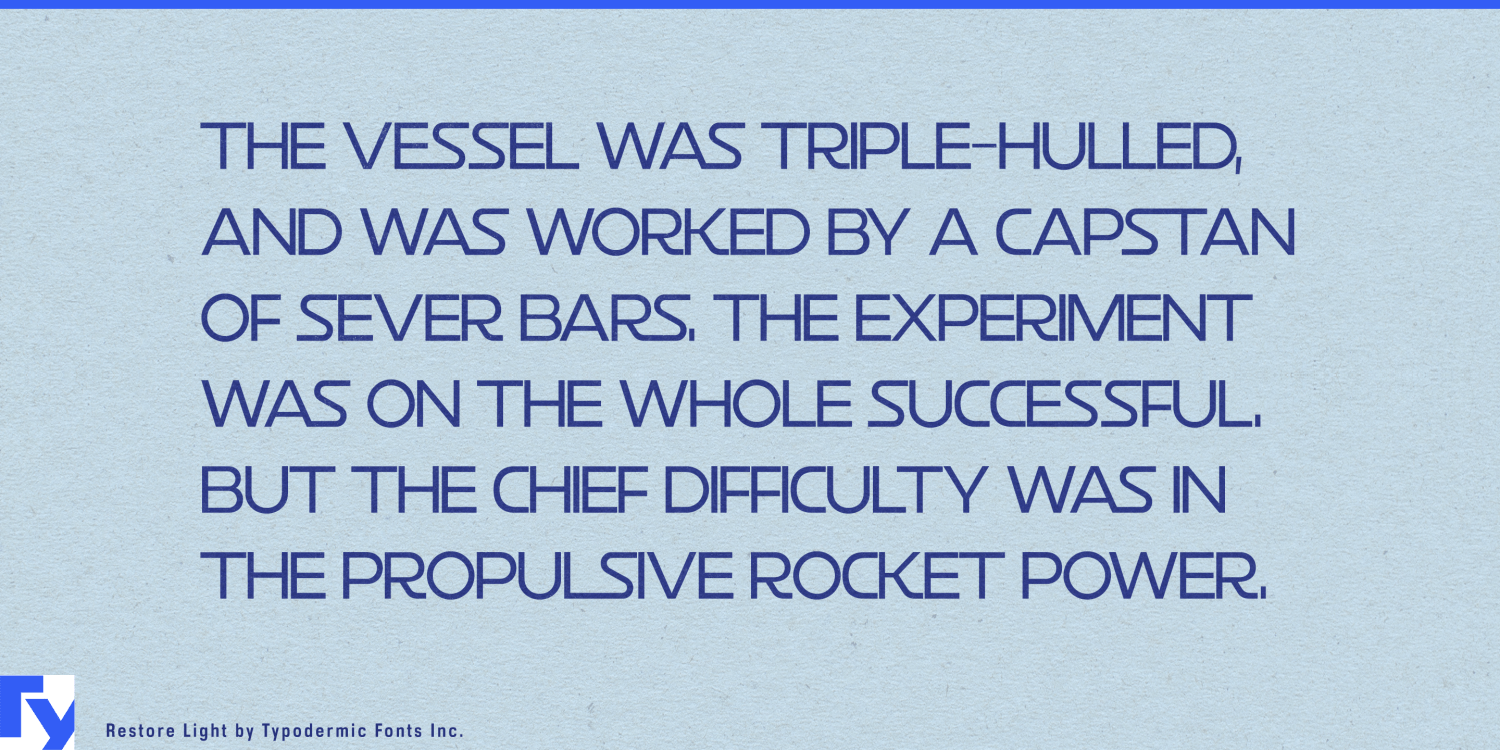 Restore Font Poster #1