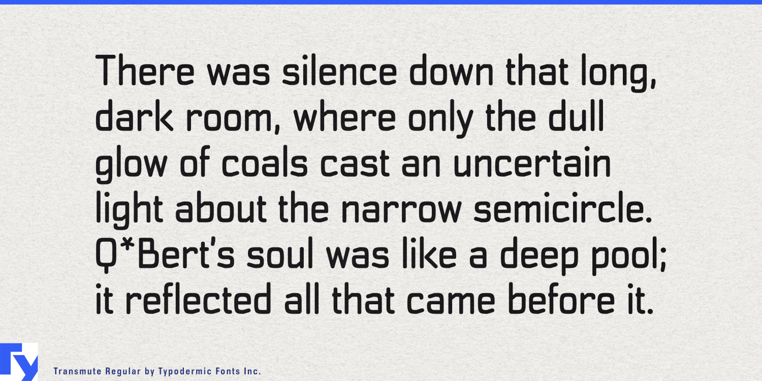 Transmute Font Poster #1