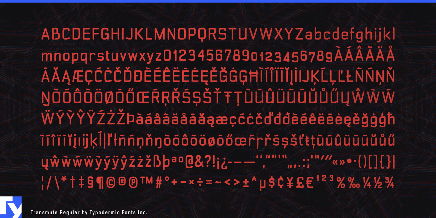 Transmute Font Poster #1