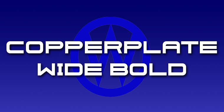 Copperplate Wide Font Poster #1
