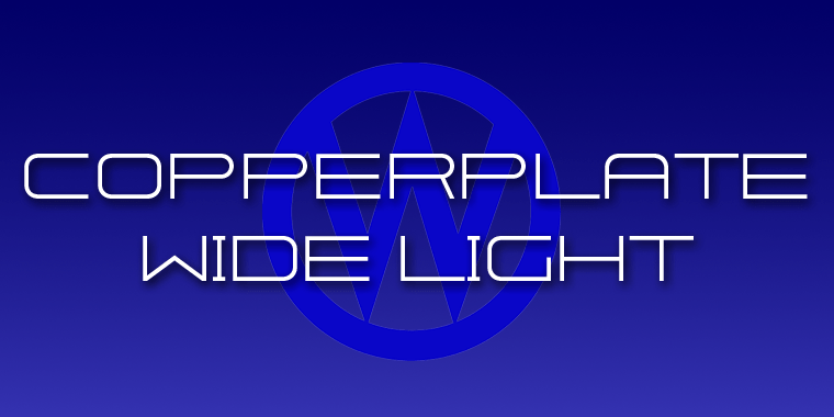 Copperplate Wide Font Poster #1