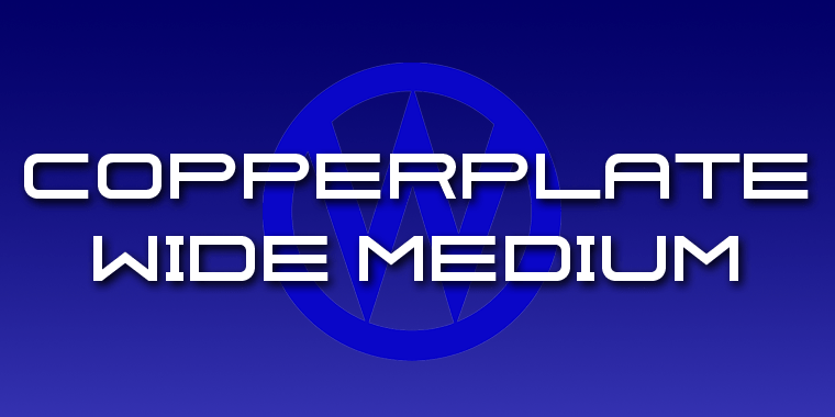 Copperplate Wide Font Poster #1