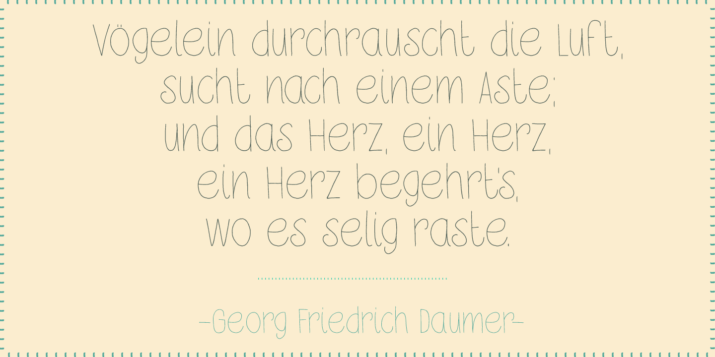 Petit Oiseau Font Poster #1