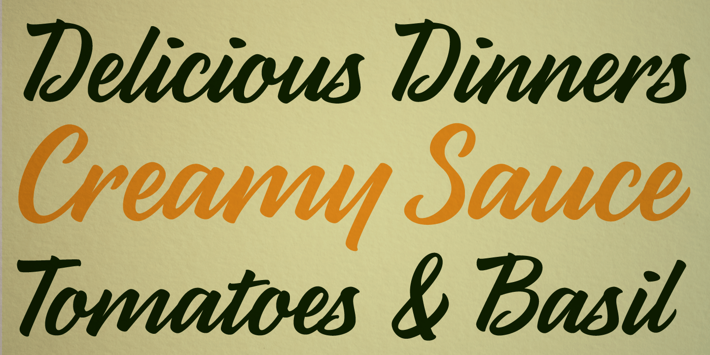Parsley Script Font Poster #1