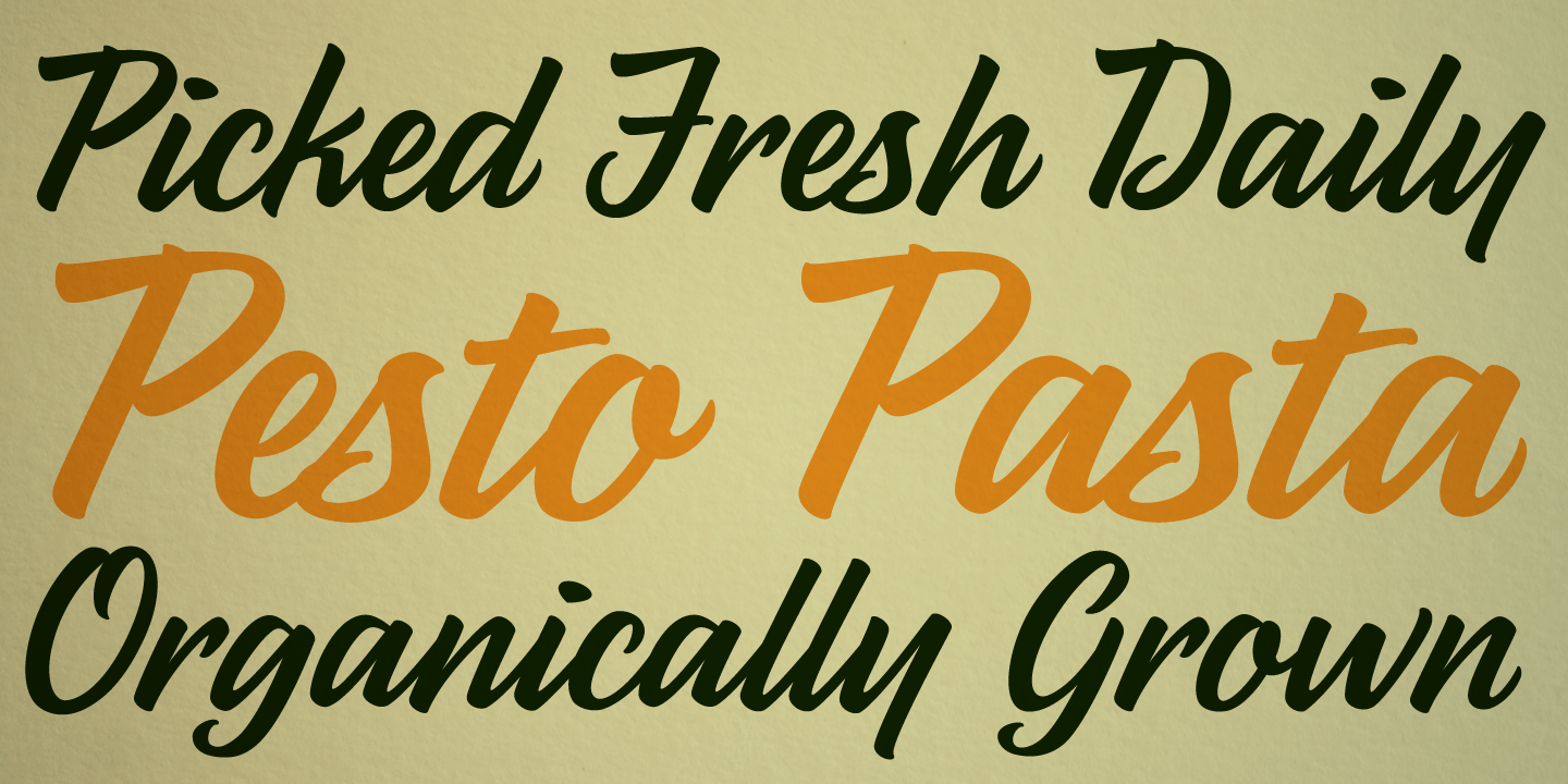 Parsley Script Font Poster #1