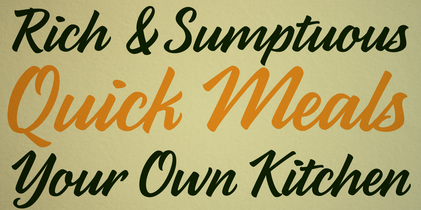 Parsley Script Font Poster #1