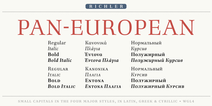 Richler Font Poster #1
