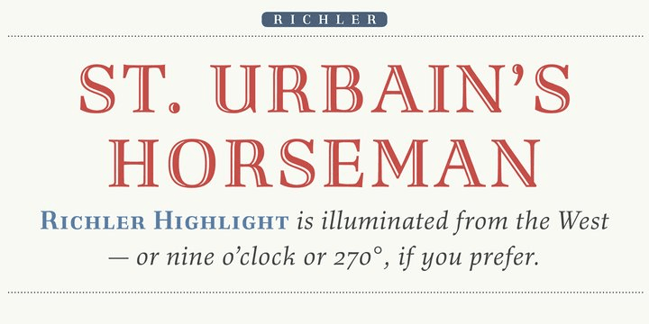 Richler Font Poster #1