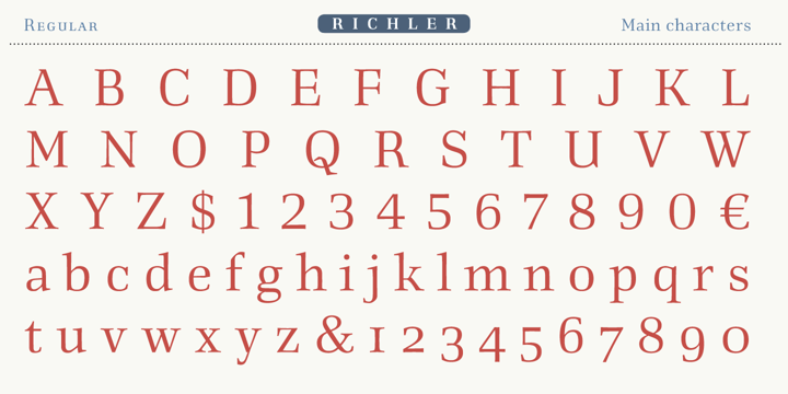 Richler Font Poster #1