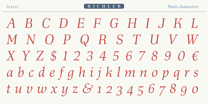 Richler Font Poster #1