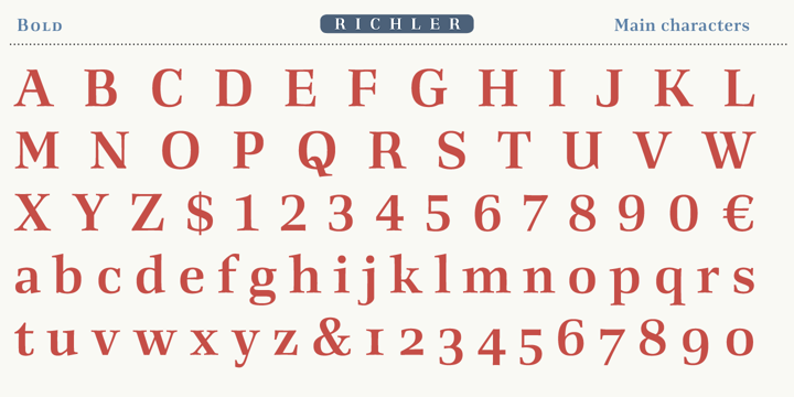 Richler Font Poster #1