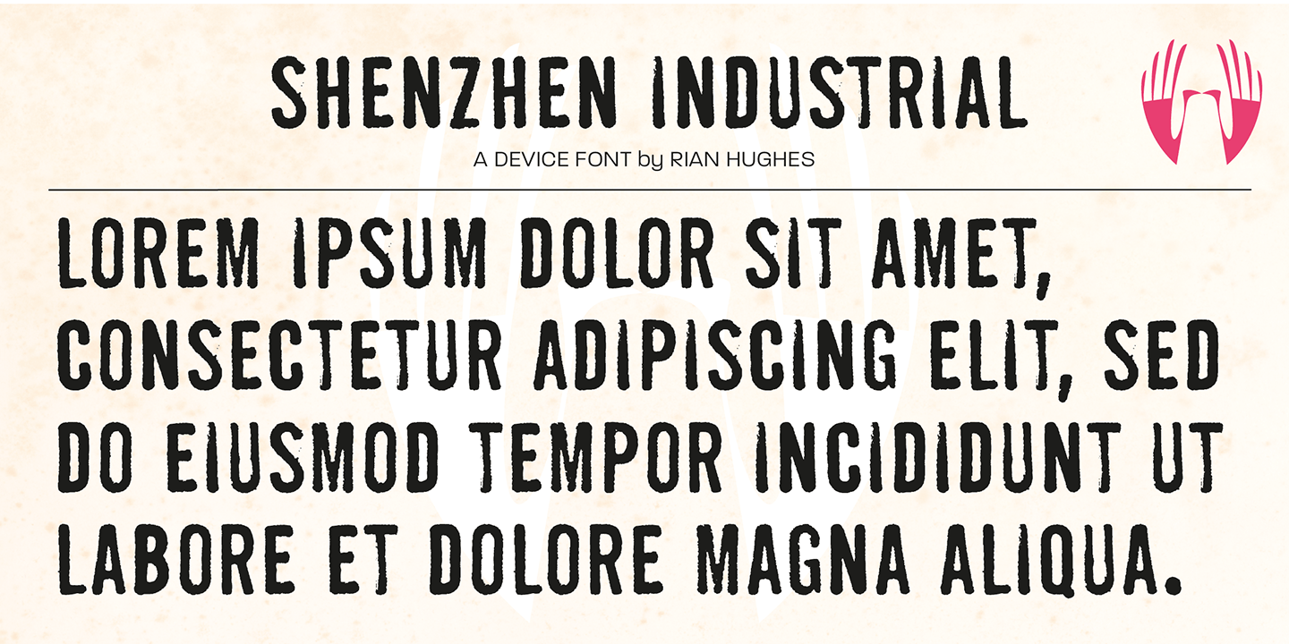 Shenzhen Industrial Font Poster #1
