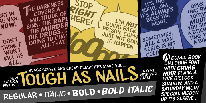 Tough As Nails BB Font Poster #1