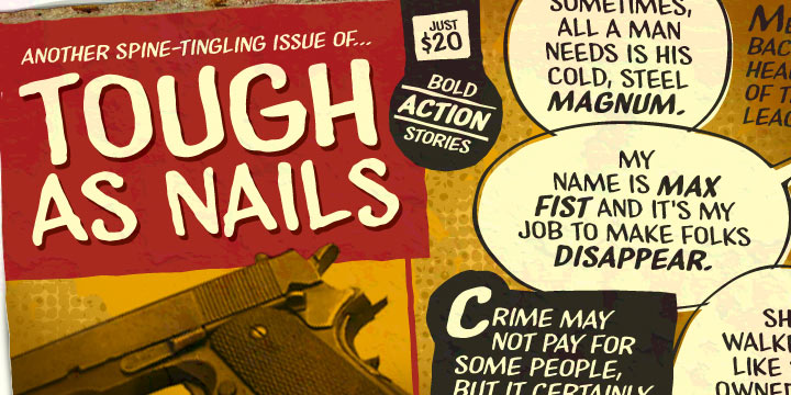 Tough As Nails BB Font Poster #1