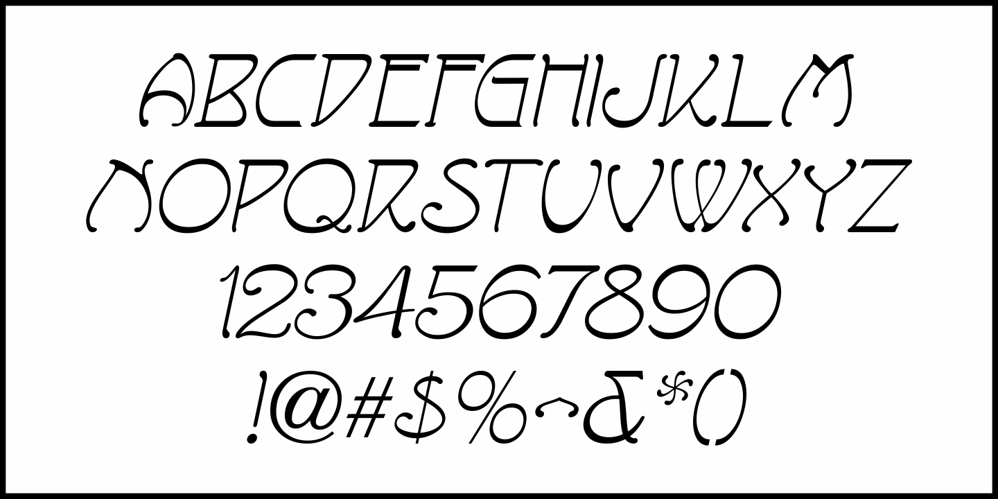 Movie Romance Font Poster #1
