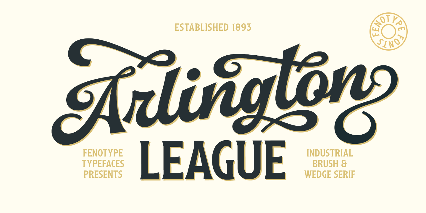 Arlington League Font Family Poster