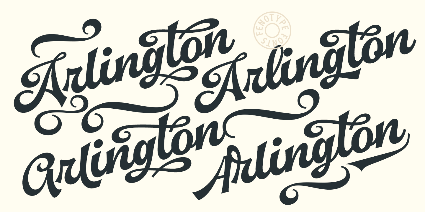 Arlington League Font Poster #1