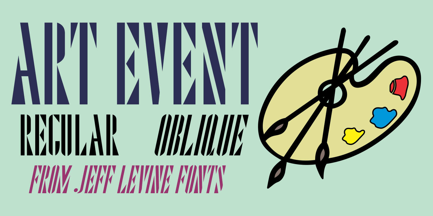 Art Event Font Poster #1