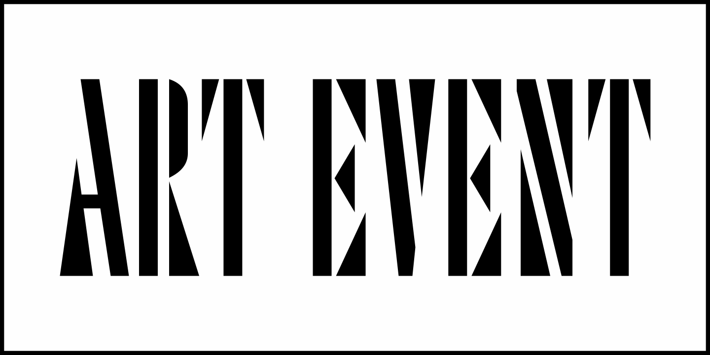 Art Event Font Poster #2
