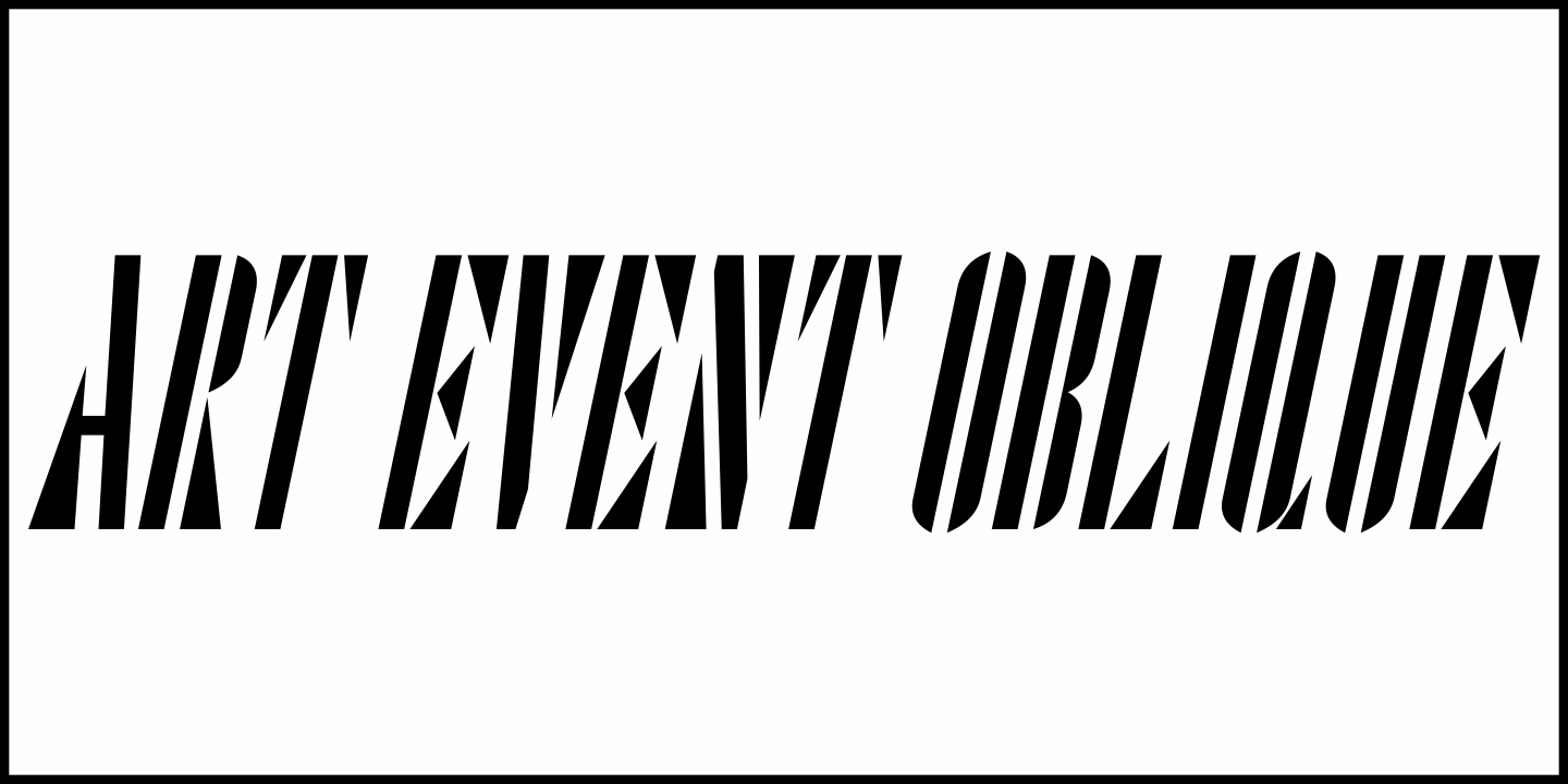 Art Event Font Poster #4