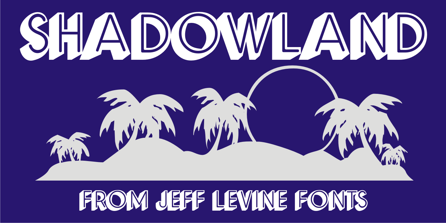 Shadowland Font Poster #1