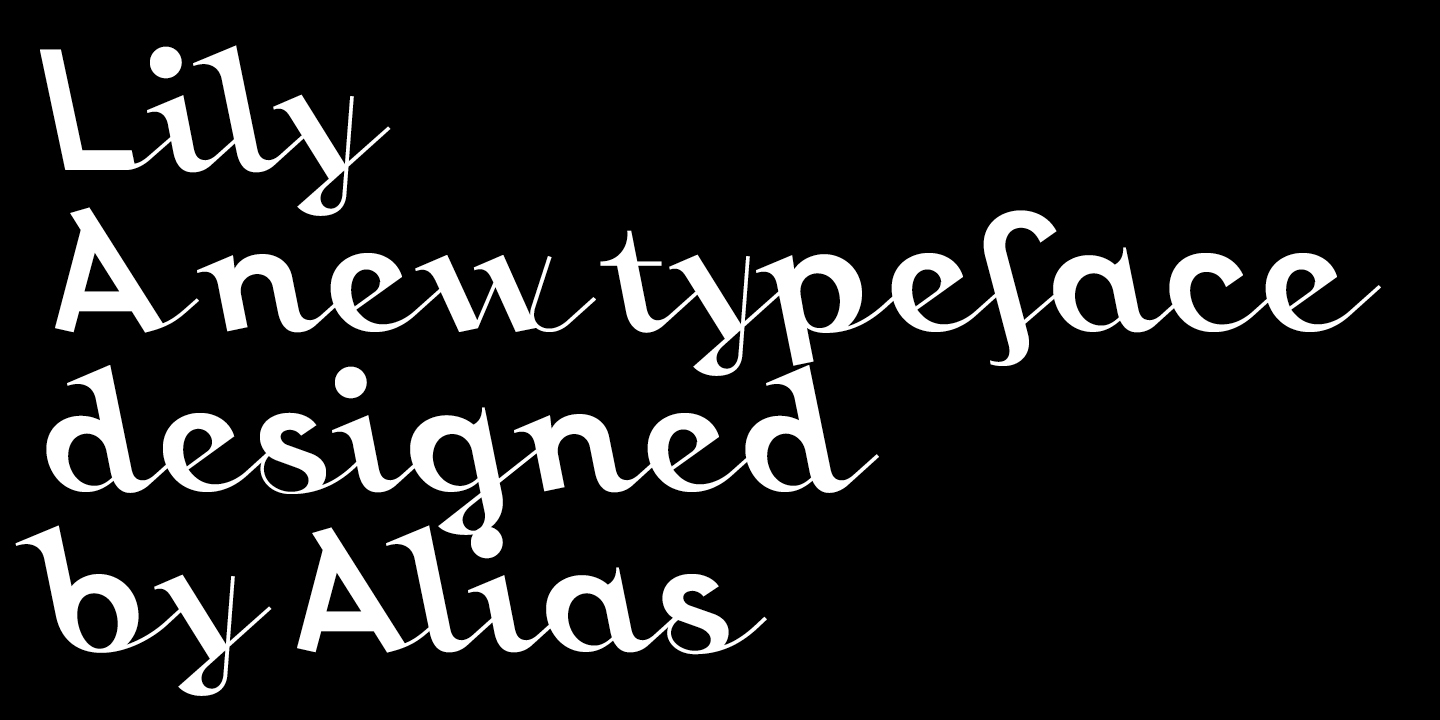 Lily Font Poster #1