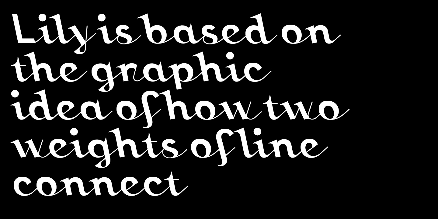 Lily Font Poster #1