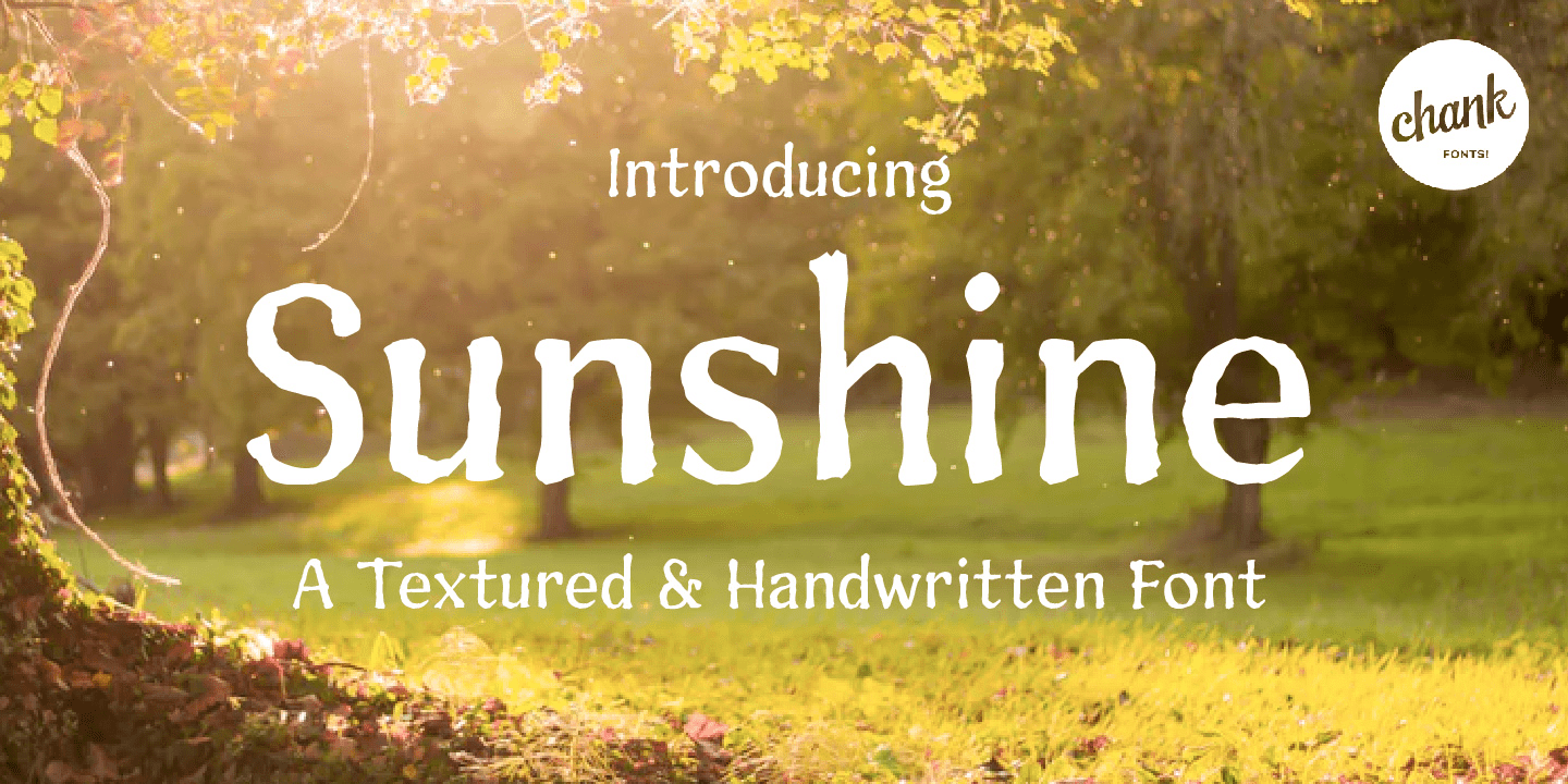 Sunshine Font Poster #1
