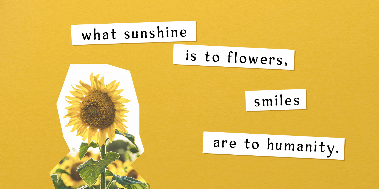 Sunshine Font Poster #1