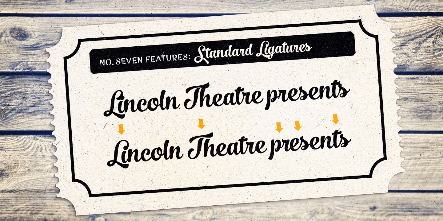 No Seven Font Poster #1