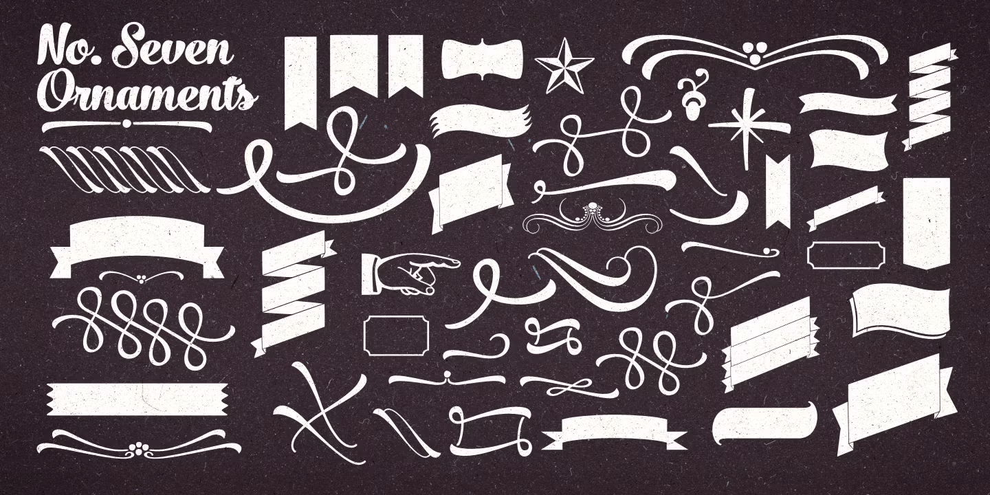 No Seven Font Poster #1